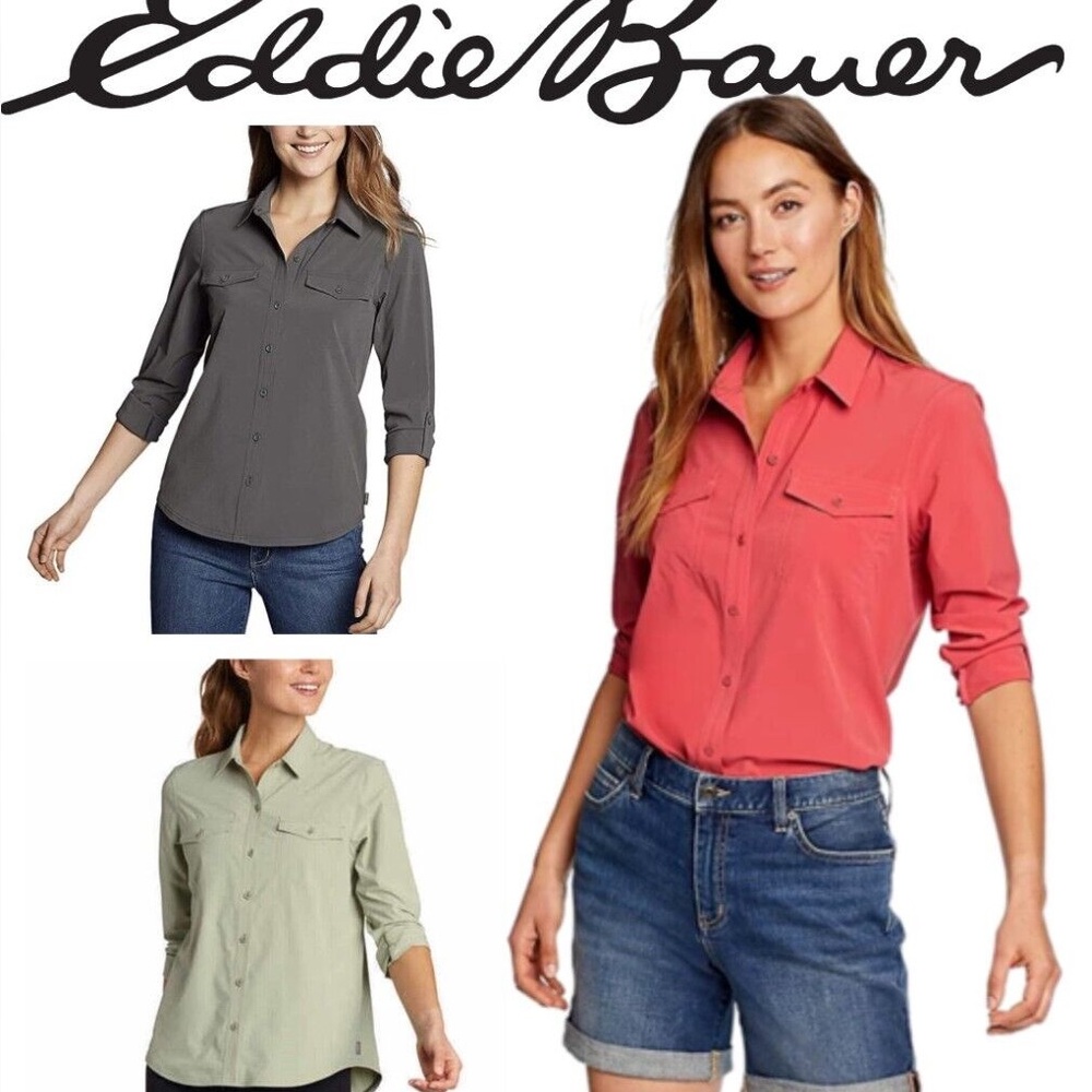 NWT Eddie Bauer Departure 2.0 Long-Sleeve Shirt Size Medium
